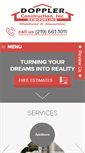 Mobile Screenshot of dopplerconstruction.com