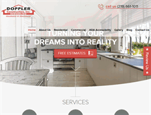 Tablet Screenshot of dopplerconstruction.com